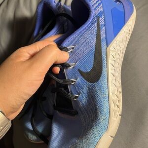 Nike Blue and Black Training Sneakers Metcon